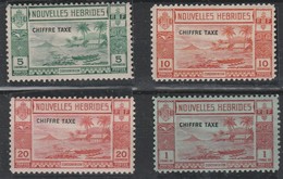 LOT 24 Nlles HEBRIDES  TAXE N°11-12-13-15 * - Timbres-taxe