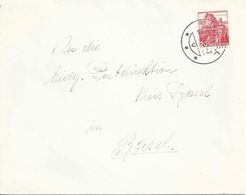 Brief  Liestal - Basel  (Rollenfrankatur Mit Rs Kontrollnummer)        1940 - Coil Stamps