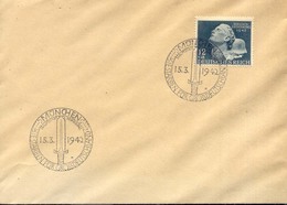 Alemania Año 1942 Yvert 736 Sobre No  Circulados  Matasellos Munchen Siestarben Fur Grossdeutschland - Storia Postale