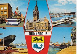 Dunkerque - Multi-vues : Reuze Papa, Hôtel De Ville, Port De Plaisance, Chantier Naval Et Port De Commerce - Dunkerque