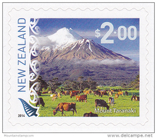 New Zealand 2014 Taranaki Volcano Mountain Berge (self-adhesive) MNH ** - Neufs