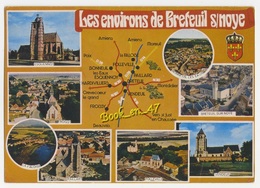 {59317} Les Environs De Breteuil Sur Noye , Carte Et Multivues ; Esquennoy , Froissy , Bonneuil Les Eaux , Vendeuil - Cartes Géographiques