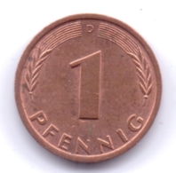 BRD 1980 D: 1 Pfennig, KM 105 - 1 Pfennig