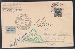 ISLANDA 1931  COVER POSTA AEREA GRAZ ZEPPELIN  2 KR. UNIFICATO N. A11    SPLENDIDA 03.07.1931 - Aéreo