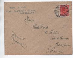 1927 - ENVELOPPE De LJUBLJANA Pour LONS LE SAUNIER (JURA) - Eslovenia