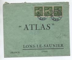 1925 - ENVELOPPE De SUEDE / SVERIGE Pour LONS LE SAUNIER (JURA) - Storia Postale