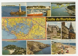 {59332} Le Golfe Du Morbihan , Carte Et Multivues ; Les Sites Touristiques - Cartes Géographiques