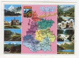 {59340} Les Hautes Pyrénées , Carte Et Multivues ; Pic Du Midi De Bigorre , Lourdes , Gavarnie , Chiens - Cartes Géographiques