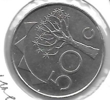 *namibia 50 Cents 1993 Km 3 Unc - Namibia