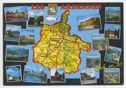 {59324} Les Ardennes , Carte Et Multivues ; Sedan , Fumay , Revin , Vouziers , Monthermé , Asfeld , Bogny , Rethel - Cartes Géographiques