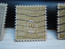Timbre  Arc De Triomphe De L'Étoile 50 C Tellier = 623- Préoblitéré - - 1944-45 Arco Del Triunfo