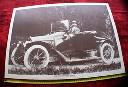 UNE DEDION-BOUTRON,1913 /14  Photographie Photo Poster Voiture Automobile Ancienne "type" Affiche Cartonnée Grenoble - Automobiles