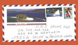 LETTRE POLYNESIE FRANCAISE N° 426 403 THEME NAVIRE BATEAU PECHE - Storia Postale