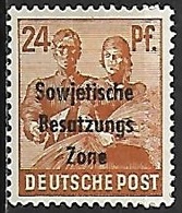 1948 - DEUTSCHLAND [Allied Occupation - Soviet Zone - General Issues] - Michel 190 [*/MH - Mason & Peasant Woman] - Mint