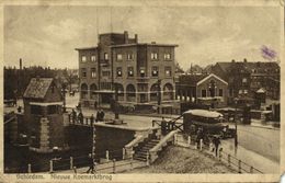 Nederland, SCHIEDAM, Nieuwe Koemarktbrug, Bus (1930s) Ansichtkaart - Schiedam