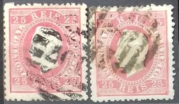 N° 40 (x2) COTE 8 € 25 R Roses Dentelés 12 1/2. Un Exemplaire Avec Variété Du Peigne De Dentelure Avec 3 Dents Doubles. - Usati