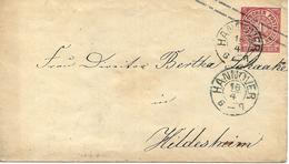 Hannover Sur Entier Postal Stationery, Ganzsachen. Voir 2 Scan - Entiers Postaux