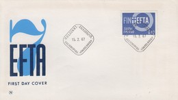 Enveloppe  FDC  1er  Jour   FINLANDE   EFTA   1967 - FDC
