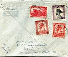 CONGO BELGE LETTRE PAR AVION DEPART COSTERMANSVILLE 11-8-43 POUR LE CONGO BELGE - Covers & Documents