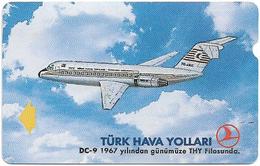 Turkey - Alcatel - THY Aircrafts - Douglas DC-9, 1994, 30U, Used - Turquie