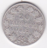 20 Baiocchi 1862 An. XVII, Zecca Di Roma, Pie IX / Pio IX , Argent - Vaticano (Ciudad Del)