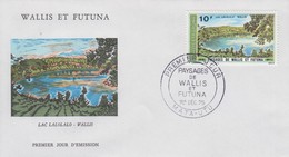 Enveloppe   FDC  1er  Jour     WALLIS  Et  FUTUNA    Paysages   1975 - FDC