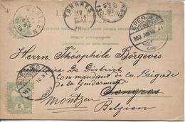 REF993/ Entire Magyar Posta Uprated C.Eperjes 1903 > Tongres Belgium Redirected > Montzen Ostkanton Arrival Cancellation - Andere & Zonder Classificatie