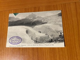 CHAMONIX  -grotte Du Glacier Des Bossons Et L'aiguille Du Midi  (port Offert ) - Chamonix-Mont-Blanc