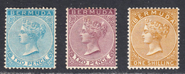 Bermuda 1883-1904 Mint Mounted, See Notes, Sc# ,SG 25,26a,29, Mi - Bermudes