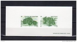 " CAMION DE CHANTIER / TRACTEUR  " Sur Gravure Officielle De 2003 N° YT 3615 3610 En Parfait état. - LKW