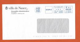 LETTRE FRANCE  Obl HEILLECOURT THEME SEMEUSE NANCY CITOYENNETÉ - Maschinenstempel (Werbestempel)