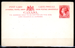 Canada-0003 - Cartolina Postale Da 2 Cent. - Nuova - - 1860-1899 Reinado De Victoria