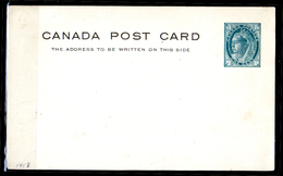 Canada-0004 - Cartolina Postale Da 1 Cent. - Nuova - - 1860-1899 Regno Di Victoria