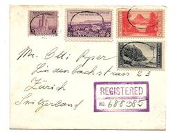 USA298 / Einschreiben 1935 Mit Schöner Frankatur - Briefe U. Dokumente