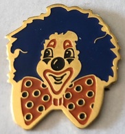 CLOWN - CHEVEUX BLEUS - NOEUD PAPILLON ORANGE - CIRQUE - CIRCUS - ZIRKUS - CIRCO - PAGLIACCIO  -       (24) - Personaggi Celebri