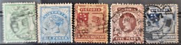 VICTORIA - Canceled - Sc# 132, 164, 172, 173, 183 - Used Stamps