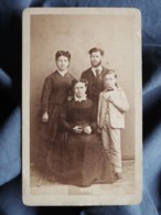 Photo CDV Geiser à Alger - Couple Avec Leurs Enfants, Circa 1870-75 L498F - Alte (vor 1900)