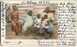 African-Americans - A Happy Family - Black Americana