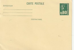 France. Carte Postale Pré-affranchie. Timbre Imprimé Marianne De Béquet. Etat Moyen. - Poste