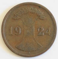 GERMANIA 2 RENTENPFENNIG 1924 - 2 Rentenpfennig & 2 Reichspfennig