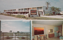 Saratosa Florida - Sun-N-Sand Apartments - Motel - Unused - 2 Scans - Sarasota