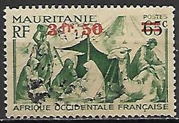MAURITANIE    -    1944 .  Y&T N° 133 Oblitéré.   Surchargé - Used Stamps