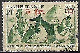 MAURITANIE    -    1944 .  Y&T N° 135 Oblitéré.   Surchargé - Usados