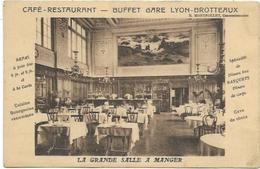 69.  LYON.  CAFE RESTAURANT BUFFET GARE DE LYON BROTTEAUX - Unclassified