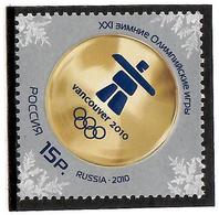 Russia 2010 . WO Games Vancouver 2010. 1v: 15R.   Michel # 1625 - Unused Stamps