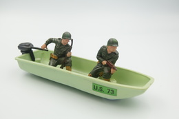 Britains Ltd, Deetail : US MOTOR BOAT WITH MARINES, COMBAT WEAPENS, Made In England, *** ,1969 - Britains