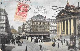 Delcampe - 1907 - BRUXELLES - Place De La Bourse - Plätze