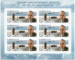 Russia 2010 . Polar Explorer E.K.Fiodorov. Sheetlet Of 6.  Michel # 1630  KB - Nuevos