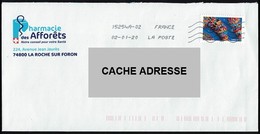 France Enveloppe Pharmacie Des Afforêts 74800 La Roche Sur Foron SU - Cartas & Documentos