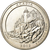 Monnaie, États-Unis, Acadia, Quarter, 2012, U.S. Mint, Philadelphie, SUP - 2010-...: National Parks